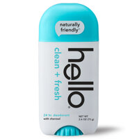 [Mỹ, Air] Lăn khử mùi Hello sạch và tươi mát với than hoạt tính - Hello clean + fresh deodorant with activated charcoal