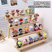 My Blind Box Bảo Quản Màn Hình Đứng Pop Mart Kệ Thang Gỗ Viên Dễ Thương Đồ Trang Trí Tay Hình Thang Dis
