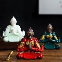 Mỹ Hầu Vương ngồi thiền size 13cm kèm gậy Như Ý