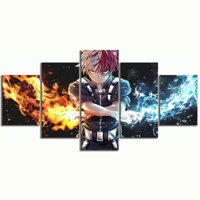 My Hero Academia Anime Mur Canvas Posters - 5 Piece Poster - Wall Art Print - Image Printed - Art on Canvas - Art Print