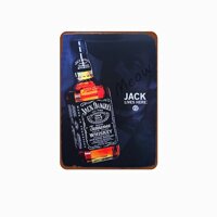 Mỹ Jack Whiskey Mảng Bám Kim Loại Biển Hiệu Thiếc Cổ Điển Quầy Rượu Nhà Hàng Sòng Bạc Tranh Nghệ Thuật Áp Phích Đồ Uống Nổi Tiếng Trang Trí Nội Thất O006