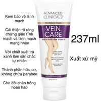 [MỸ] kem dưỡng giảm giãn tĩnh mach Vein Care varicose vein cream 237ml advanced clinicals