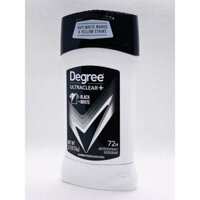 [Mỹ] Lăn Khử Mùi Dạng Sáp Degree Ultra Clear Black White Deodorant Trắng Đen Ngăn Mồ Hôi Không Ố Vàng Áo Khô Thoáng 76G