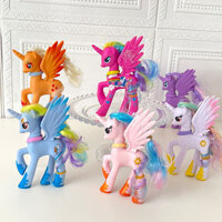 My Little Pony Trang Trí Bánh Đồ Trang Trí Kỳ Lân Màu Hồng Pony Công Chúa Món Tráng Miệng Dễ Thương Bàn Nướng Phụ Kiện 3-31-11