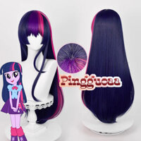 My Little Pony Twilight Sparkle Cosplay Wig 75cm Long Mixed Color Heat Resistant Synthetic Hair