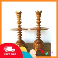 Mỹ Nghệ Bắc Ninh  Chân đèn cầy gỗ gõ