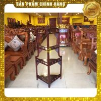 [Mỹ Nghệ Đồng Kỵ] Kệ góc trưng bày gỗ gụ 60, 4 tầng