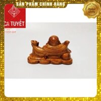 [Mỹ Nghệ Đồng Kỵ] Tượng Phật Di Lặc Cầm Gậy Như Ý bằng gỗ huyết long (huyết rồng) để bàn làm việc ô tô