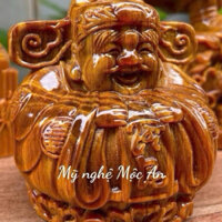 [Mỹ nghệ Mộc An] Tượng thần tài Chipi bằng gỗ huyết long nhỏ xinh để xe oto, ban làm việc