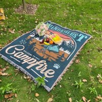 Mỹ Ngoài Trời Thân Cây Gian Hàng Nền Tấm Thảm Dã Ngoại Thảm Trải Bàn Đơn Sofa Che Khăn Mỹ Ngoài Trời Thân Cây Gian Hàng Nền Tấm Thảm Cắm Trại Lều Chăn Dã Ngoại Thảm Bàn Thảm Đơn Sofa Khăn 04.01