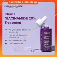 Mỹ Phẩm Auth [PAULA'S CHOICE] Tinh Chất Làm Sáng Da,Thu Nhỏ Lỗ Chân Lông Và Ngăn Ngừa Mụn Clinical Niacinamide 20% 20ml