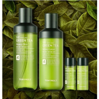 Mỹ phẩm chính hãng toner+ kem dưỡng ẩm Tonymoly / mỹ phẩm chăm sóc da The Chok Chok trà xanh /Bộ mỹ phẩm Hàn Quốc Green Watery  - Bộ 4 chai mỹ phẩm dưỡng ẩm cho da