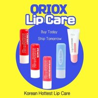 [Mỹ phẩm Hàn Quốc] 4.7★ Son dưỡng môi màu hồng ORIOX 5Scents (Dâu / Đào / Anh Đào / NoScent / Tinh chất), Chăm sóc da TOP100 DAISO Phong cách trang điểm LipBalm LipCare