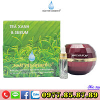 Mỹ Phẩm NHẬT VIỆT - Kem dưỡng trắng, Ngừa nhăn da, Ngừa lão hóa, Se khít lỗ chân lông tinh chất Trà xanh và Serum (30g)