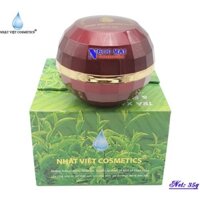 Mỹ Phẩm NHẬT VIỆT - Kem dưỡng trắng, Ngừa nhăn da, Ngừa lão hóa, Se khít lỗ chân lông tinh chất Trà xanh và Serum (35g)