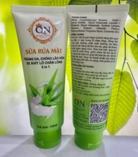 Mỹ Phẩm TAKARA - Sữa Rửa Mặt Trắng Da - Chống Lão Hoá - Se Khít Lỗ Chân Lông Nha Đam(120ml)