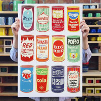 ⭐⭐Mỹ Phong Cách Retro Hộp Tranh Trang Trí Hoài Cổ ins Poster Dán Tường Bánh Mì Món Tráng Miệng Cửa Hàng Đồng Hồ Trong Tranh