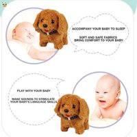 My Real Robot Puppy Plush Teddy Dog Toy Walking Barking Sang Trọng Puppy Toy Thú Cưng Điện Tử Cho Trẻ Em Giáo Dục Sớm Đồ Chơi Quà Tặng