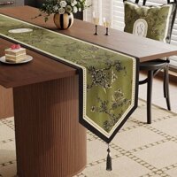 Mỹ Retro Bàn Trà Bàn Chạy Nhẹ Sang Trọng Cao Cấp Cảm Giác Bàn Ăn Giữa Dài Khăn Trải Bàn Cà Phê Bàn Trang Trí Bàn Khăn Vải