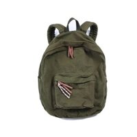 Mỹ Retro Vintage Quân Đội Xanh OG107 Ba Lô Rửa Đau Khổ Túi Máy Tính Ngoài Trời Túi Du Lịch Nam Nữ