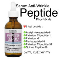 [MỸ] SERUM PEPTIDE ADVANCED CLINICALS 52ml NGĂN NGỪA LÃO HOÁ DA