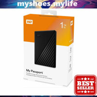 MY SHOES MY LIFE .   Ổ cứng di động HDD 2.5 inch WD My Passport 1Tb USB3.2 (WDBYVG0010BBL) Portable di độ