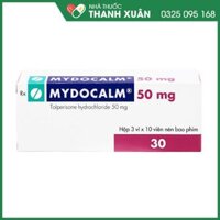Mydocalm 50mg điều trị triệu chứng co cứng