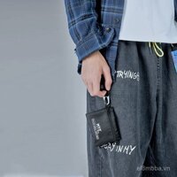 MYE Thương hiệu thời trang, ví tiền xu in logo cá nhân, túi đựng thẻ, túi đeo cổ nhỏ, túi ngực phong cách Nhật Bản, túi tiền xu di động, túi chìa khóa Ins