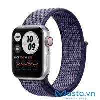 MYEG2 – Apple Watch SE 40mm LTE – Viền nhôm trắng, dây Nike Sport Loop (Xanh) (Mã ZP)