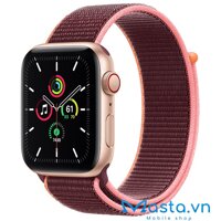 MYEJ2 – Apple Watch SE 44mm LTE – Viền nhôm vàng, dây Nike Sport Loop (Tím) (Mã ZP)