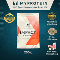 Myprotein Impact Creatine Unflavoured Túi 250g (83 lần dùng) tăng sức mạnh, năng lượng - Xuất xứ Anh