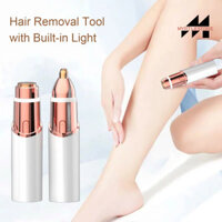 Myrtlestore Thiết Bị Tẩy Lông Cầm Tay Có Đèn LED USB Sạc Nữ Không Đau Mặt Điện Trên Môi Chin Cheek Máy Cạo Râu Tóc Tông Đơ Máy Cạo Râu