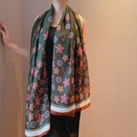 Mz Thương Hiệu Anh Tính Khí Khăn Lanh Cotton Trắng 180x90 Thu Đông Ấm Áp Phong Cách Phương Tây Khăn Choàng 2023 Phong Cách Mới
