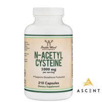 N-Acetyl Cysteine ​​(NAC) 1000mg 210 viên ''Double Wood'' : Bảo vệ sức khỏe gan, phổi