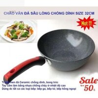 N R T [Giá Sỉ ⚡️]Chảo Lòng Sâu 32 cm Chống Dính Dùng Trên Mọi Loại Bếp