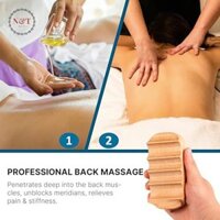 N & T  Dụng cụ Massage trị liệu bằng gỗ Bàn chải Massage toàn thân để tẩy Cellulite Định hình cơ thể Massage thoát nước bạch huyết Đẹp