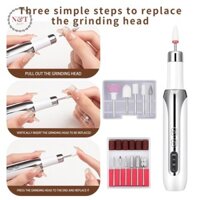 N & T  Máy đánh bóng móng tay bằng điện Mũi khoan móng tay chuyên nghiệp Mài đánh bóng Loại bỏ da chết Nghệ thuật Chà nhám tập tin Bút làm móng tay Máy đẹp