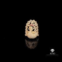 N156 Nhẫn nữ thiết kế hình con CÔNG sang trọng đẹp mắt JOJO