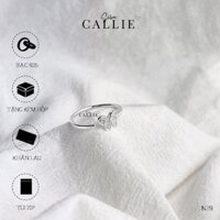 N19 - Nhẫn bạc Callie Silver bươm bướm đính đá