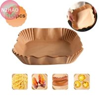 N2hao Air Fryer Paper Vuông Dùng Một Lần Air Fryer Baking Paper Giấy Chống Dính Cho Nồi Chiên Sâu Không Dầu n