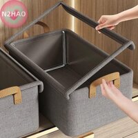 N2hao Cationic Khung Thép Gấp Hộp Bảo Quản Quần Áo Quần Nhà Ngăn Đa Năng Ngăn Kéo Tủ Quần Áo Hộp Bảo Quản n