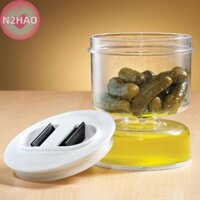 N2hao Dưa Hấu Hộp Đựng Khô Khô Khô Khô Tách Bình Đồ Dùng Nhà Bếp Thực Phẩm Ô Liu Hộp Đựng n