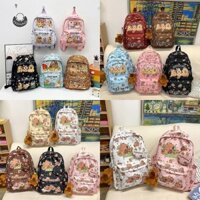 N2hao Phim Hoạt Hình Capybara Ba Lô Học Tiểu Học Dung Tích Lớn Nhẹ Ba Lô QZZ