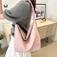 N2hao Túi Bánh Bao Thể Thao Xếp Ly Mới Có Túi Đeo Ngang Dung Tích Lớn Túi Đeo Vai QZZ