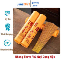 (N66) Hộp Nhang Thần Tài Cây Cao Cấp Nhang Vàng Tài Lộc Hương Sạch Không Khói Thắp Tàn Đồ Thờ Cúng