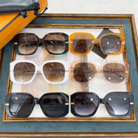 N7RO FE-NDaaasss New Square Frame Sunglasses European and American Style PlateFE40065FSun Glasses