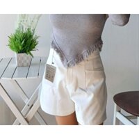 n90 quần short nữ trắng QC thời trang trẻ trung có lớp lót xịn mịn