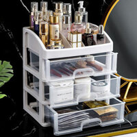 【NA Beauty】 Kệ đựng mỹ phẩm nhựa 4 tầng cao cấp tủ đựng mỹ phẩm đồ trang điểm mini trong suốt với k