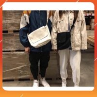 NAAAAA Túi đeo chéo Canvas dáng Unisex 2 màu cực dễ mIx đồ ANNNNNN