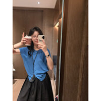 [Naa.bynia]-Áo len mỏng cardigan ngắn tay style 🇰🇷 -AL01